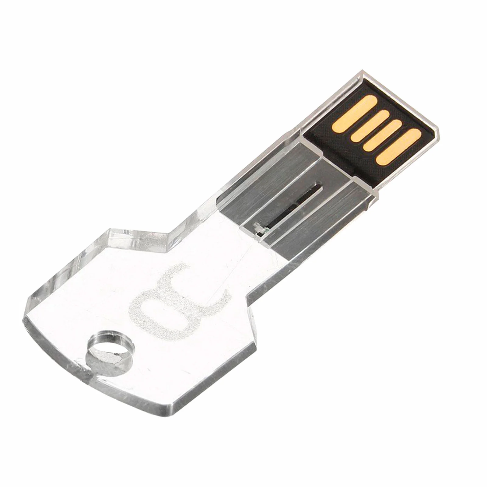 Флешка Стеклянный Ключ Key Glass W175 прозрачный 32Гб 32 Гб - фото 5