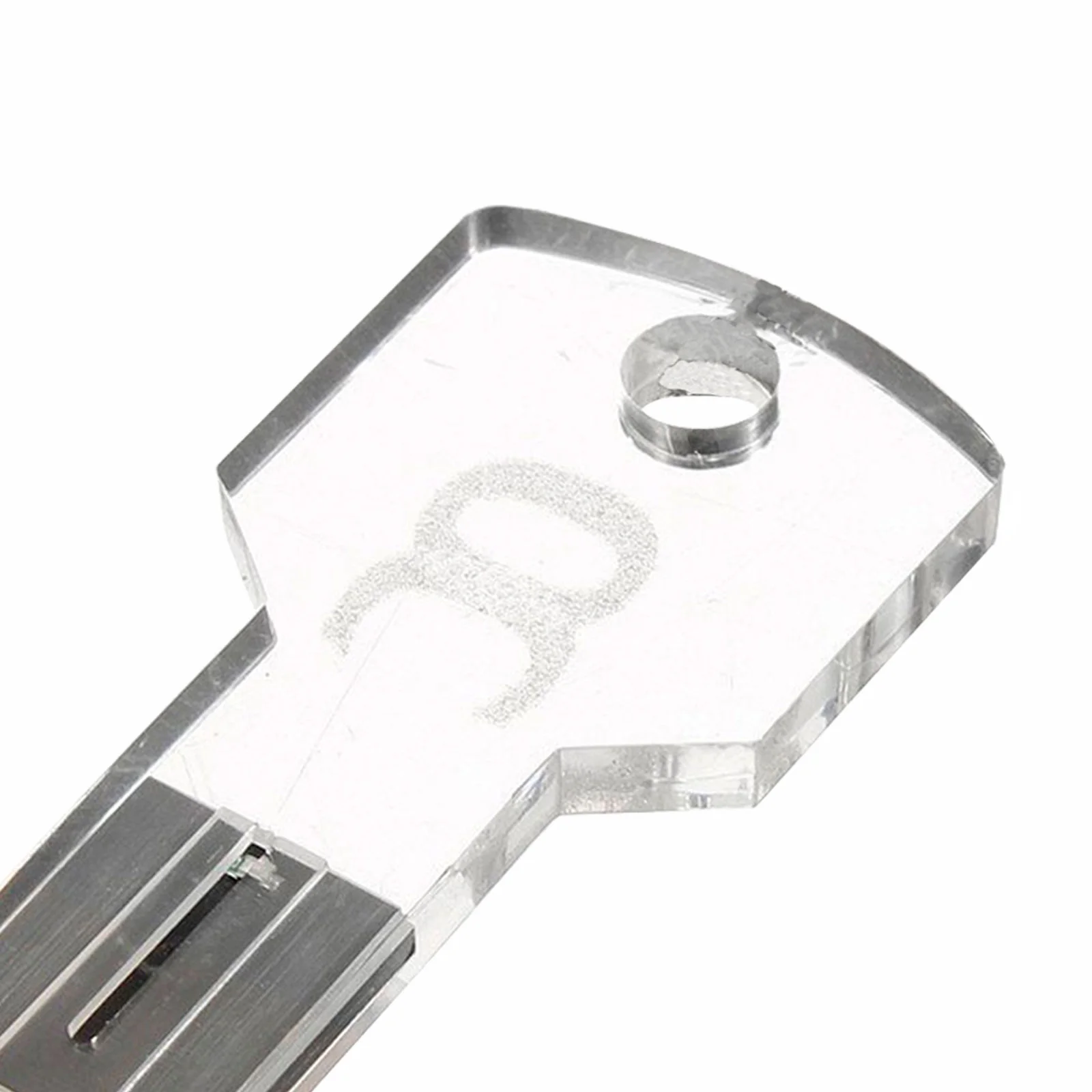 Флешка Стеклянный Ключ Key Glass W175 прозрачный 128 Гб - фото 3