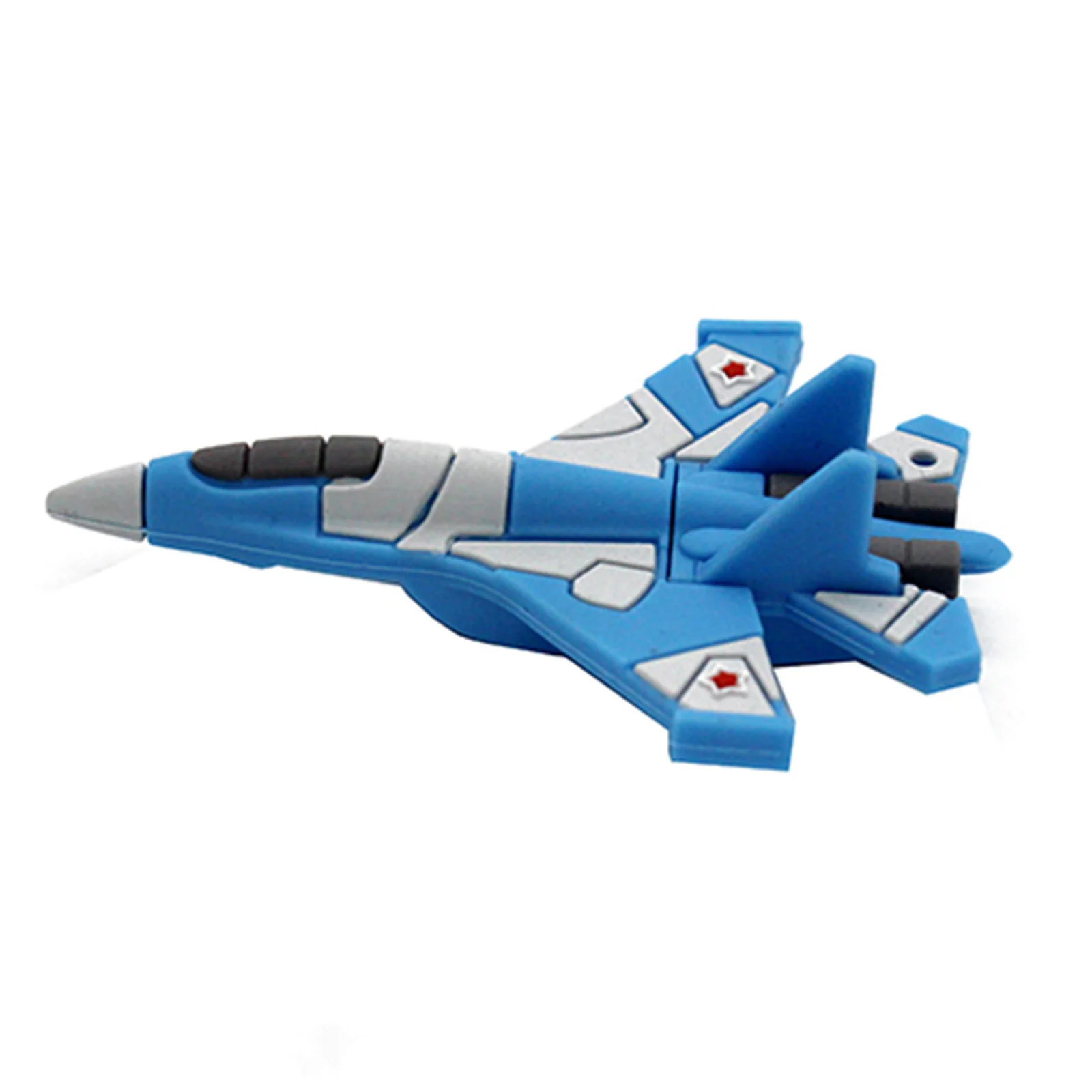 Флешка Пластиковая Самолет Airplane Bomber S184 синий 4 Гб - фото 2