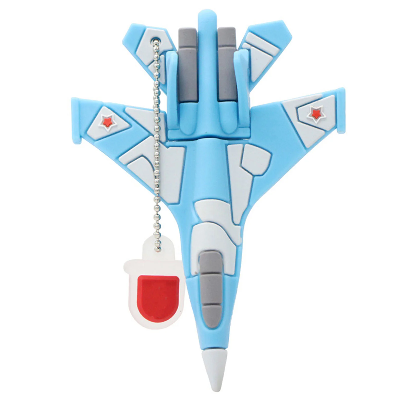 Флешка Пластиковая Самолет Airplane Bomber S184 синий 4 Гб - фото 4