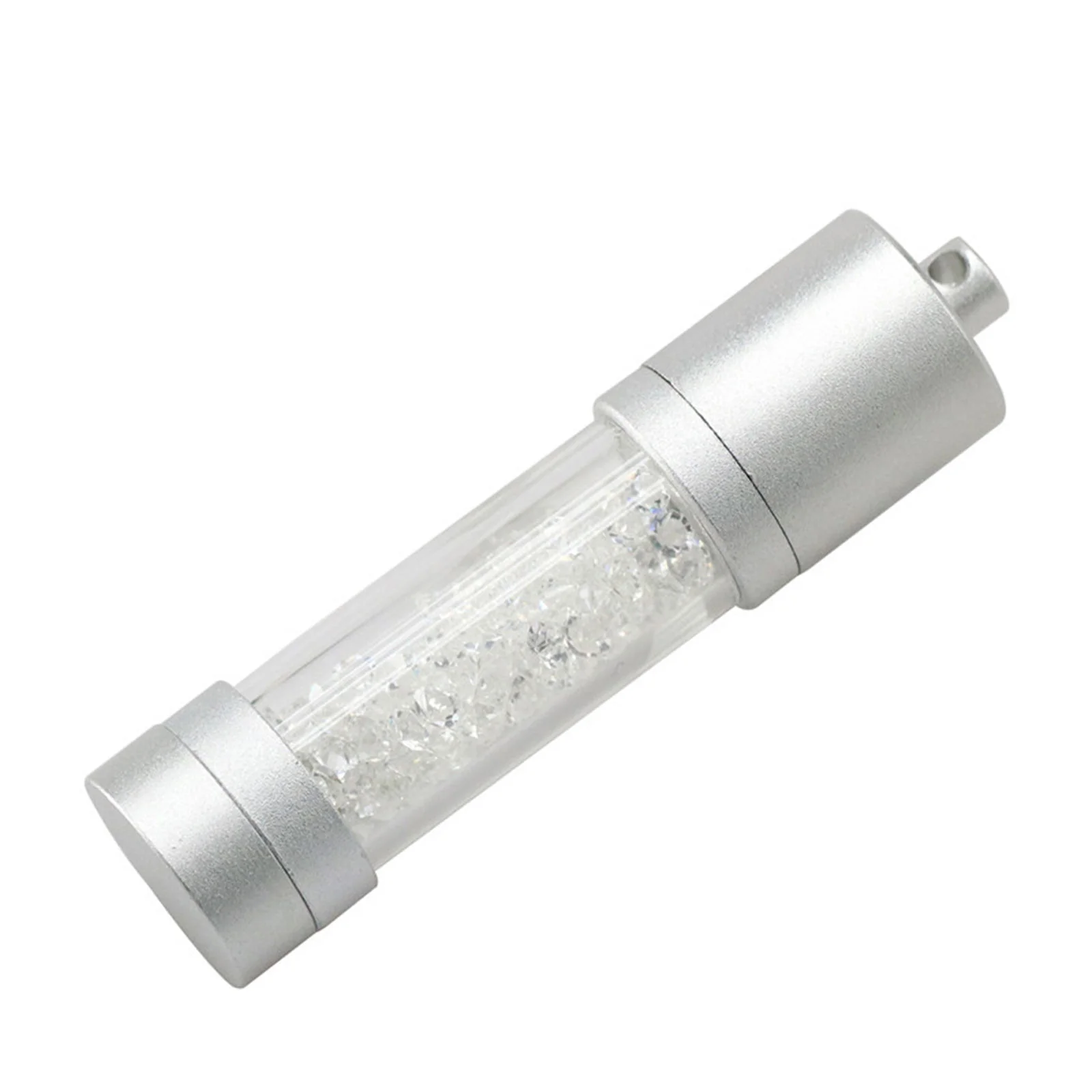 Флешка Стеклянная Цилиндр Cylinder Glass W188 белый 256 Гб - фото 1