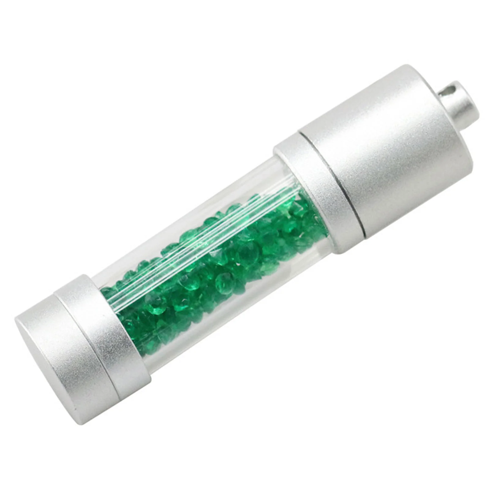 Флешка Стеклянная Цилиндр Cylinder Glass W188 зеленый 8 Гб - фото 1