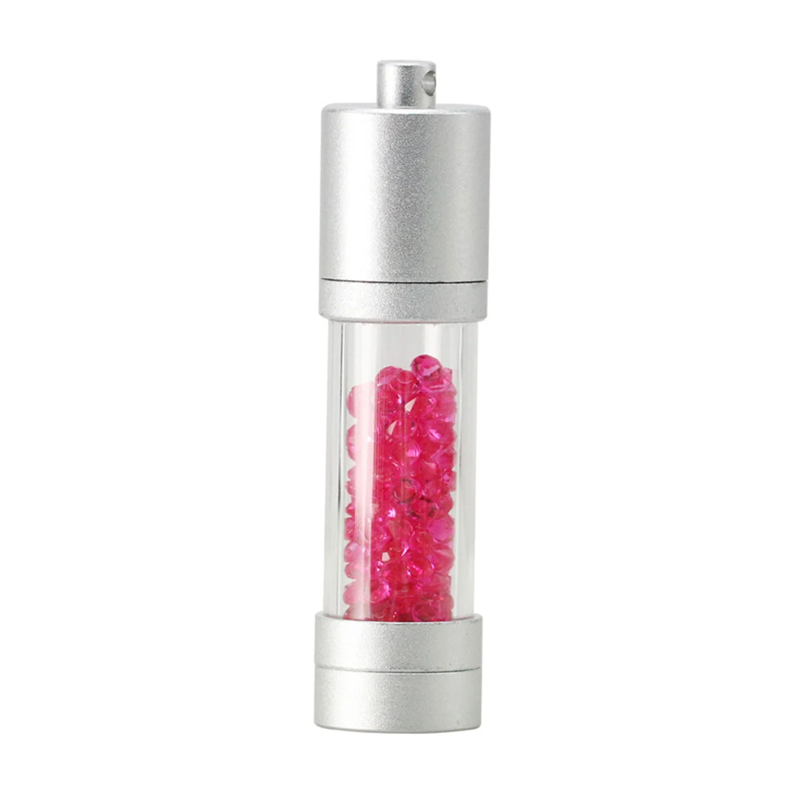 Флешка Стеклянная Цилиндр Cylinder Glass W188 красный 2 Гб - фото 2