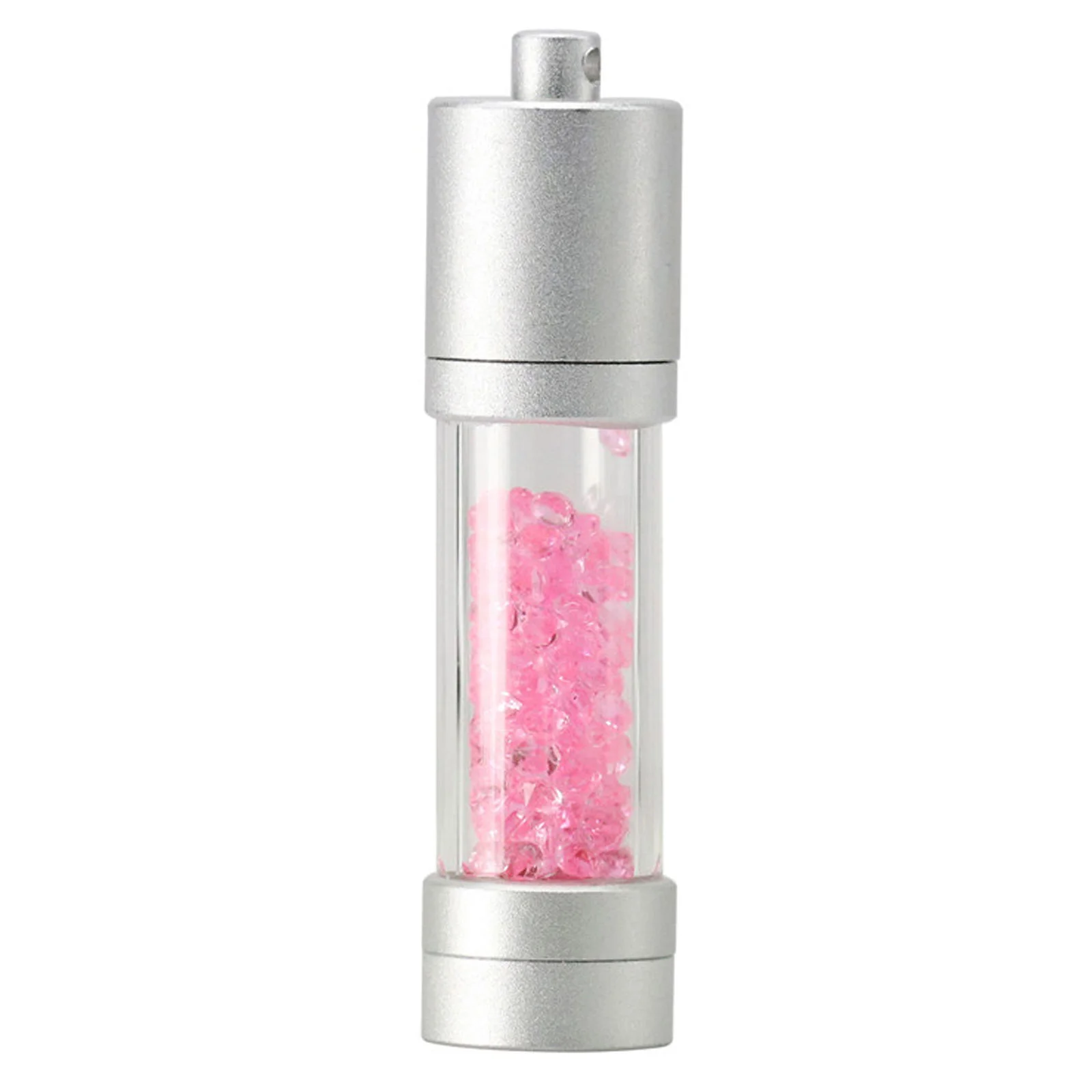 Флешка Стеклянная Цилиндр Cylinder Glass W188 розовый 512 Гб - фото 2