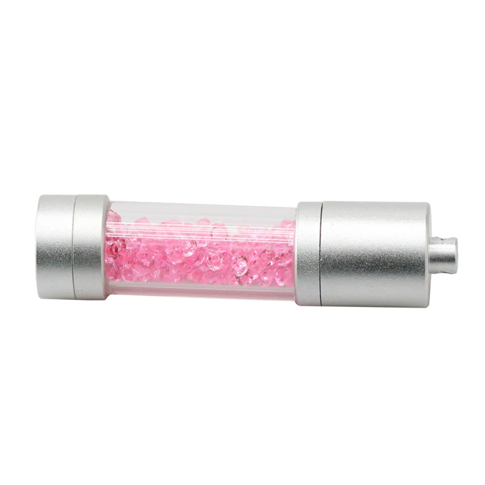 Флешка Стеклянная Цилиндр Cylinder Glass W188 розовый 512 Гб - фото 4