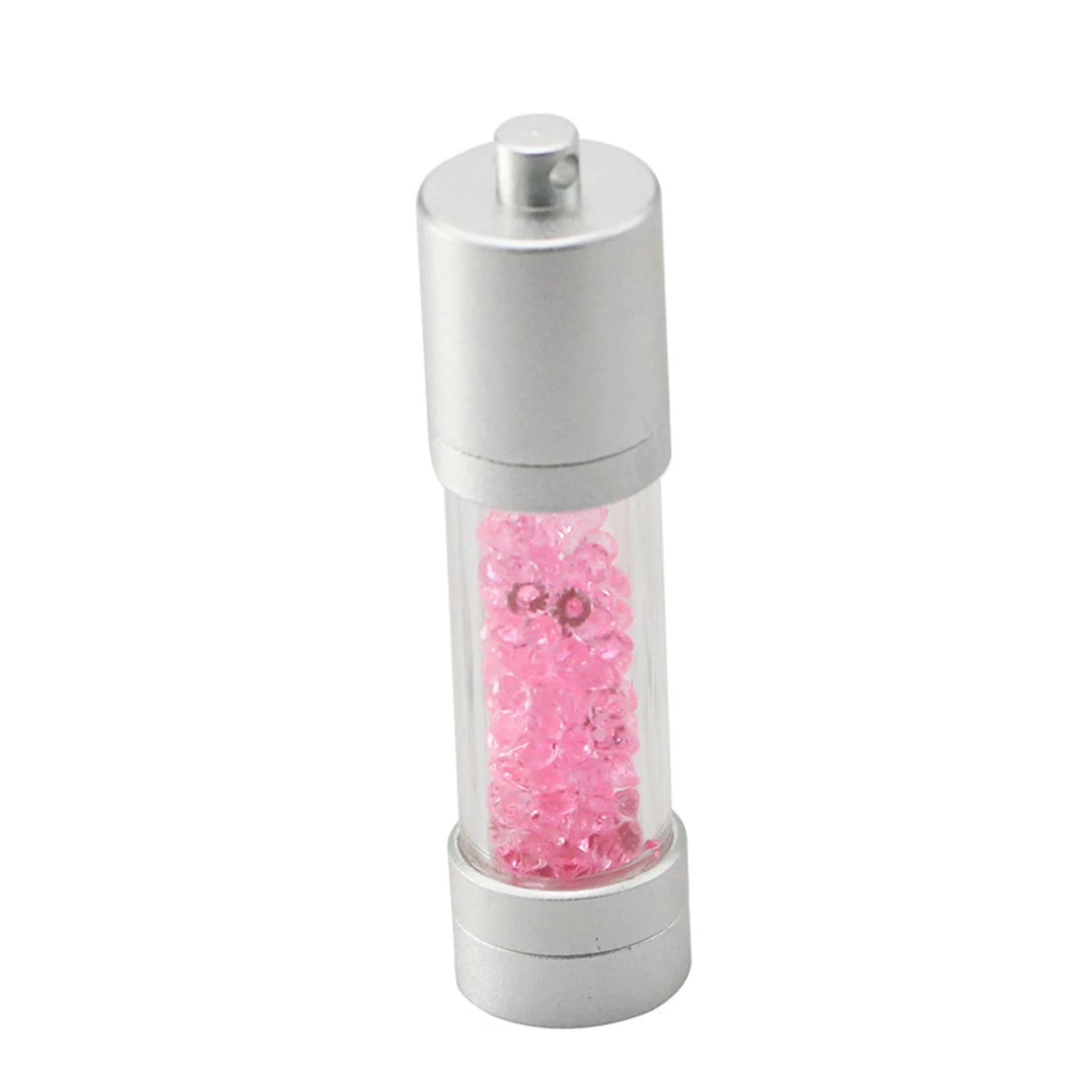 Флешка Стеклянная Цилиндр Cylinder Glass W188 розовый 512 Гб - фото 5
