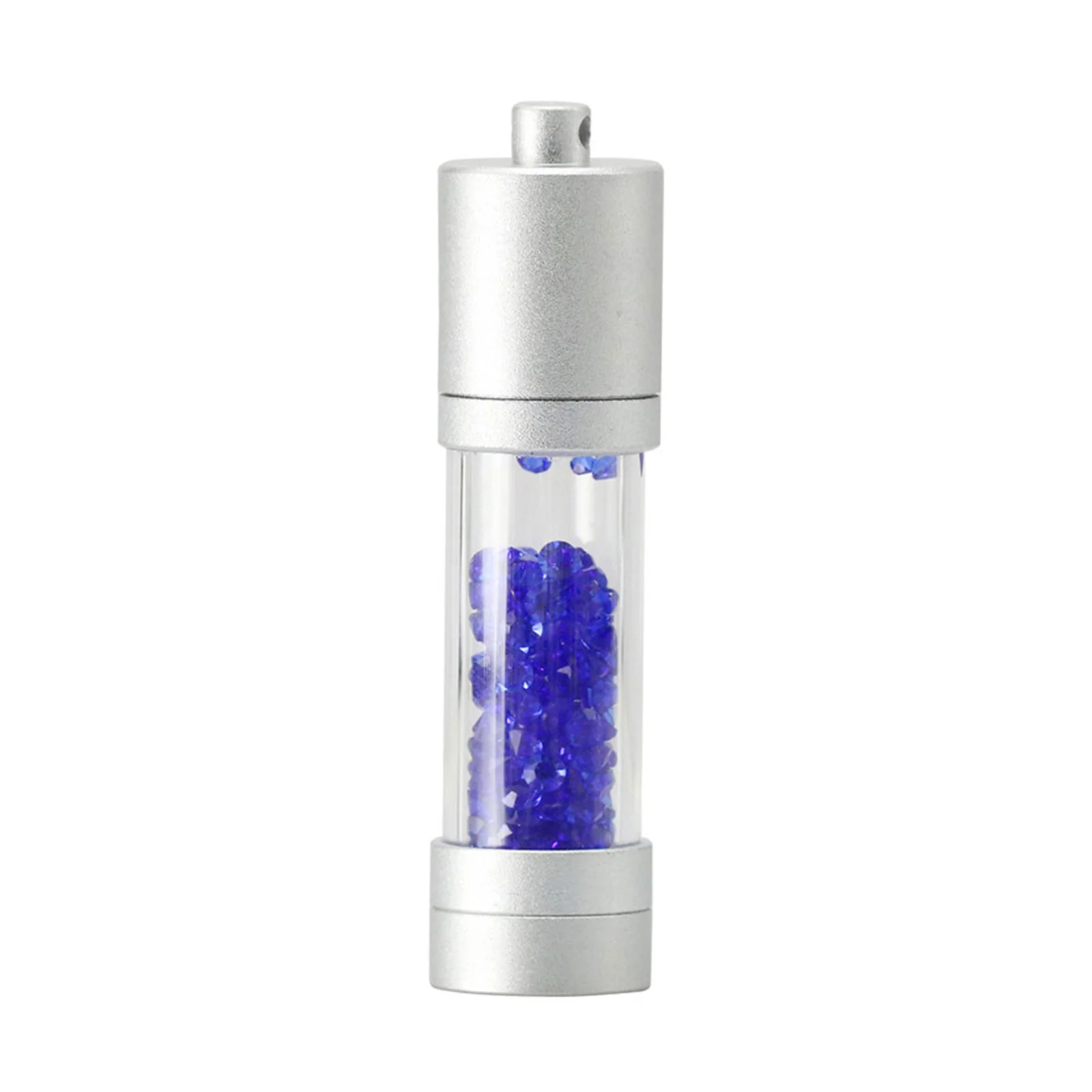 Флешка Стеклянная Цилиндр Cylinder Glass W188 синий 16 Гб - фото 2