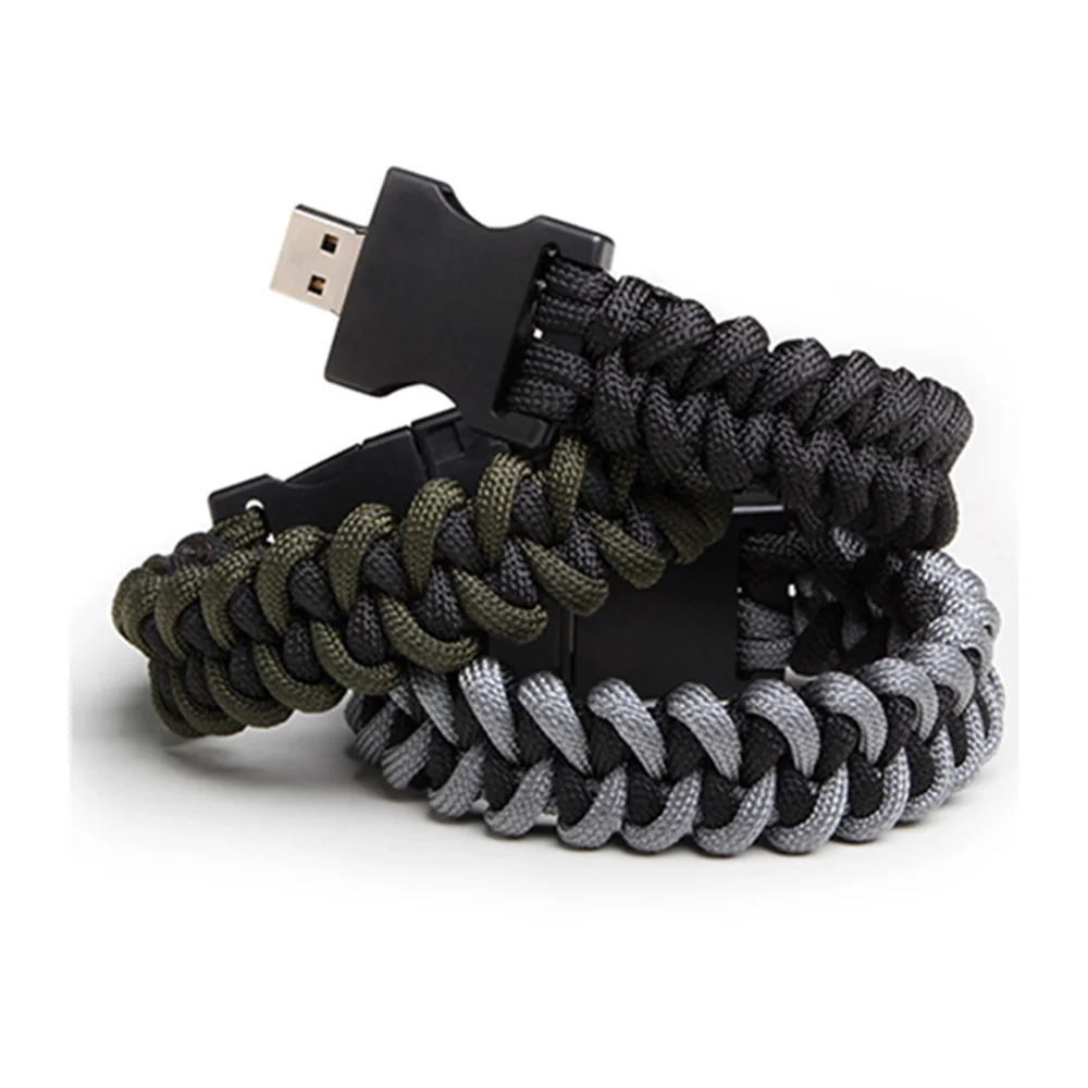 Флешка Тканевая Браслет Bracelet Pigtail X191 черный 512 Гб - фото 2