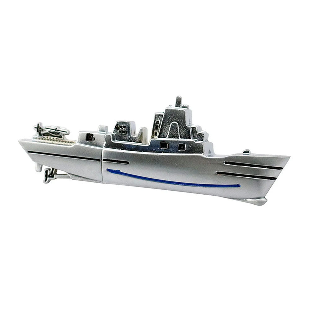 Флешка Металлический Военный Корабль Warship R197 серебряный 4 Гб - фото 5