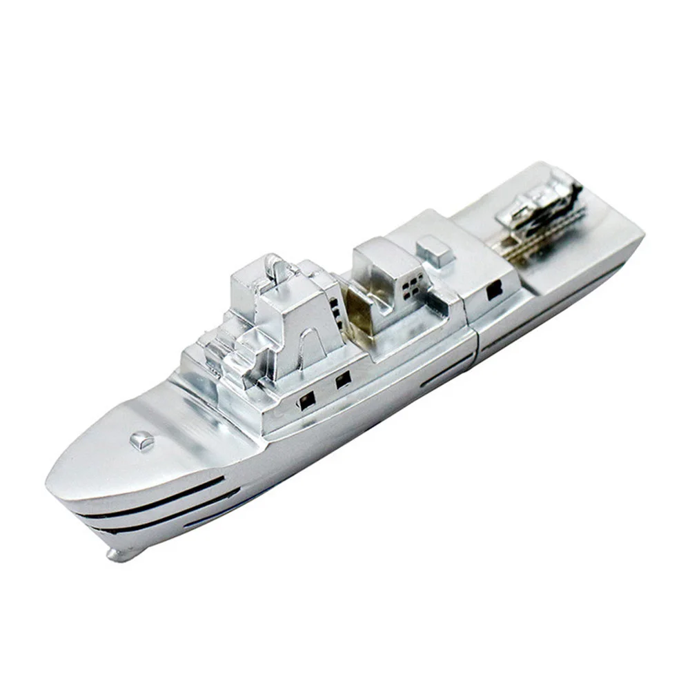 Флешка Металлический Военный Корабль Warship R197 серебряный 32 Гб - фото 7