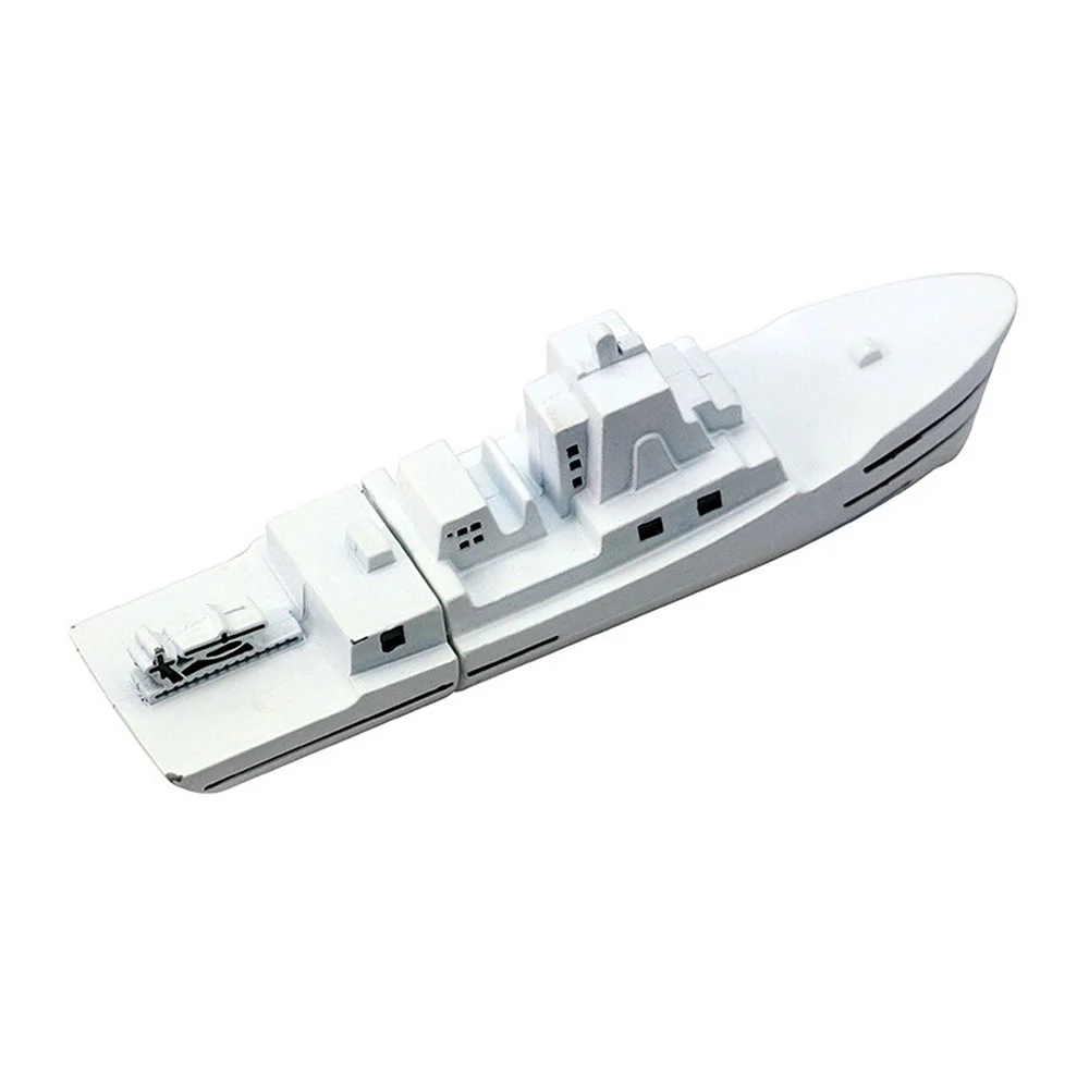 Флешка Металлический Военный Корабль Warship R197 белый 8 Гб - фото 4