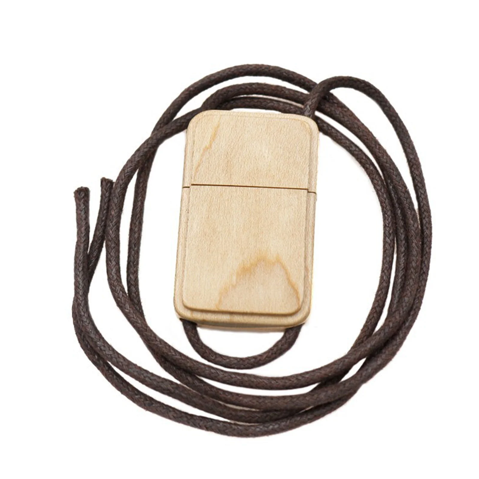 Флешка Деревянная Кулон Рестайл Coulomb Wooden F203 бежевая 32 Гб - фото 8