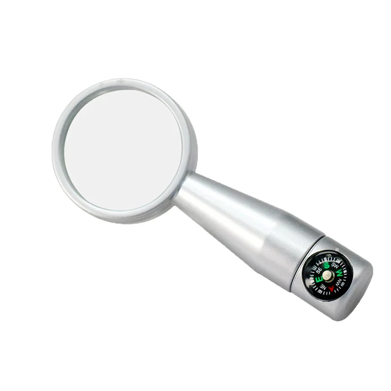 Флешка Металлическая Компас Лупа Compass Loupe R206 серебряная 8 Гб