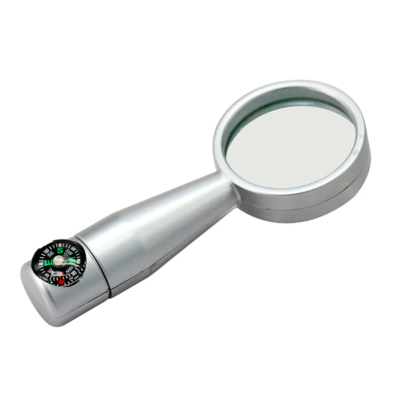 Флешка Металлическая Компас Лупа Compass Loupe R206 серебряная 128 Гб - фото 2