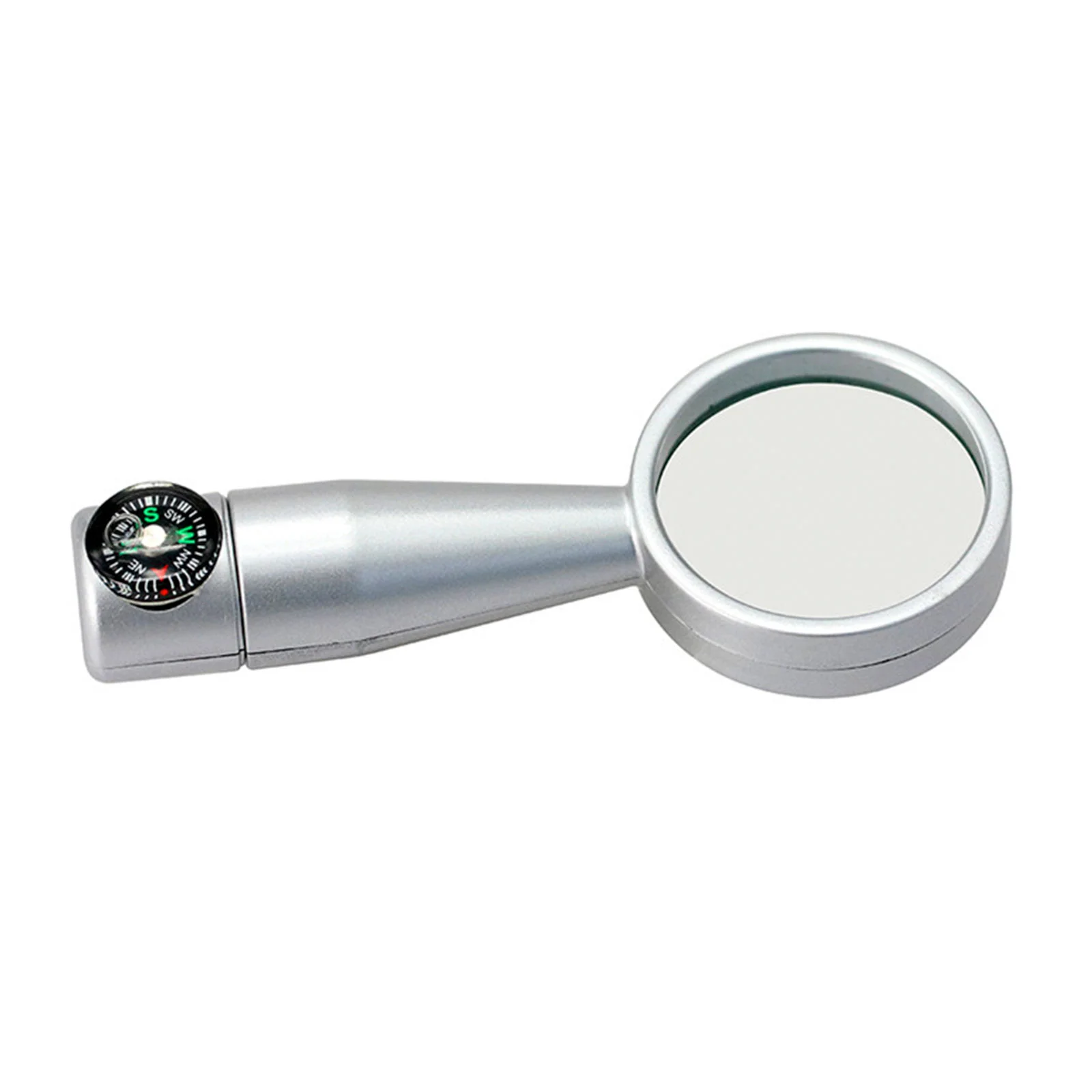 Флешка Металлическая Компас Лупа Compass Loupe R206 серебряная 128 Гб - фото 4