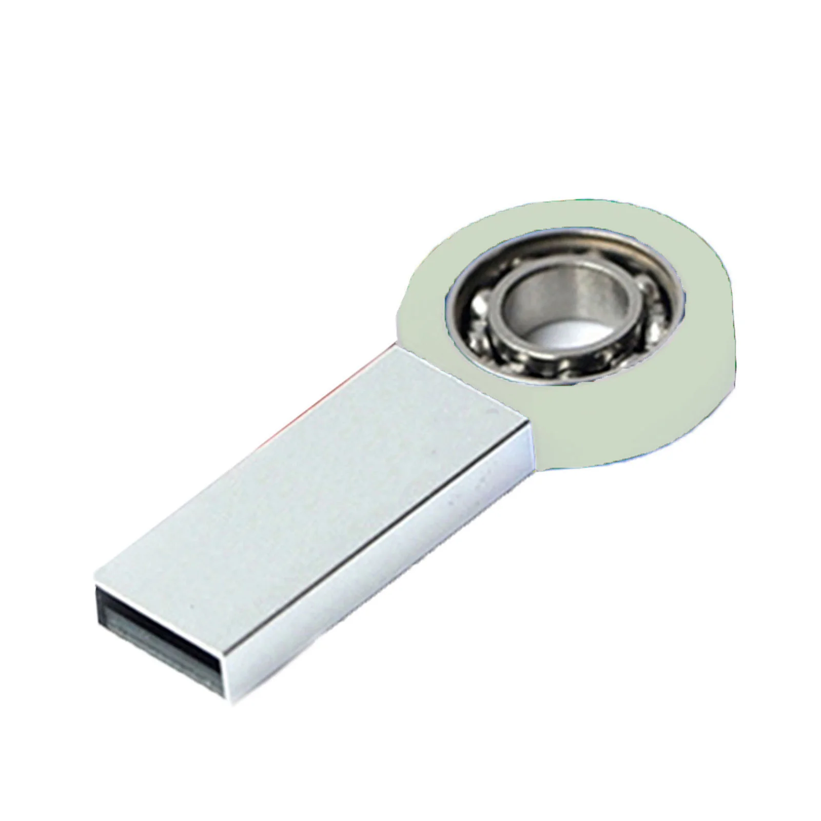 Флешка Металлический Спиннер Маджестик Соло Spinner Majestic Solo R208 серый 8 Гб - фото 6