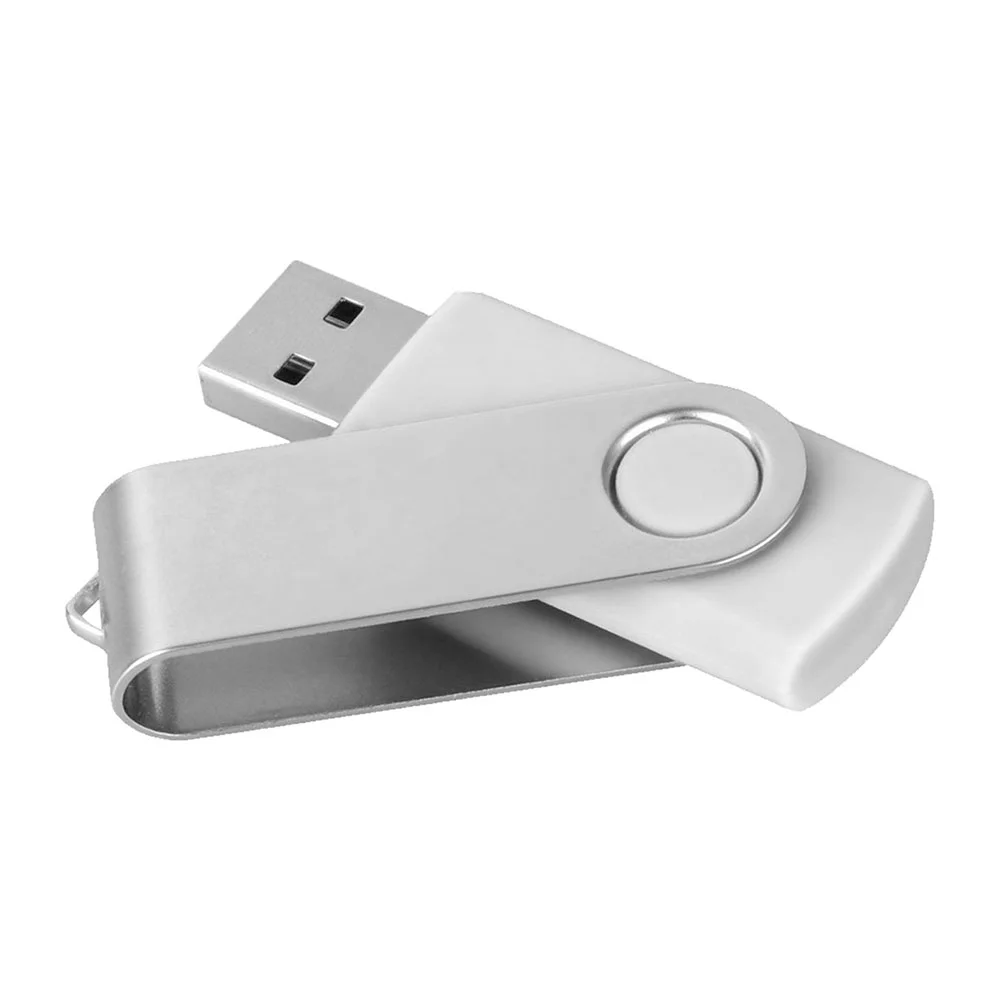 Флешка Пластиковая Твистер \Twister\ S215 белый 4 Гб - фото 2