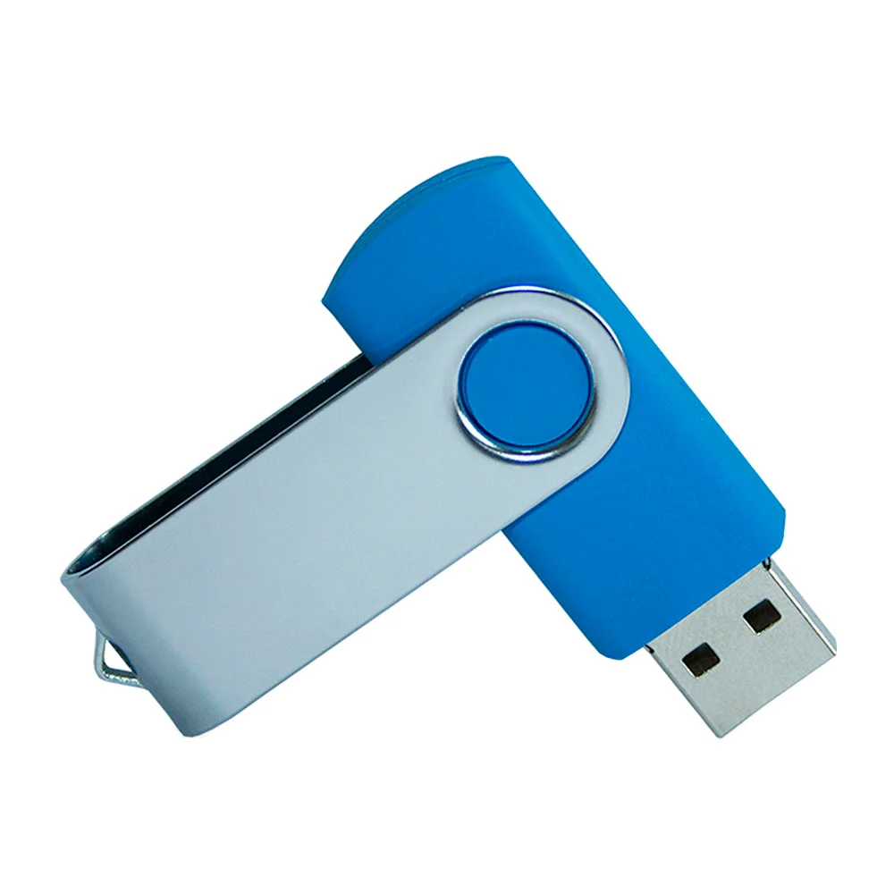 Флешка Пластиковая Твистер \Twister\ S215 голубой 4 Гб - фото 2