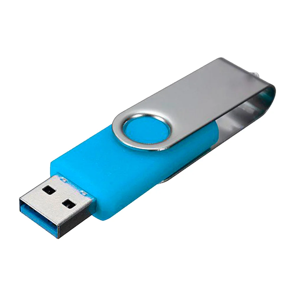 Флешка Пластиковая Твистер \Twister\ S215 голубой 4 Гб - фото 6