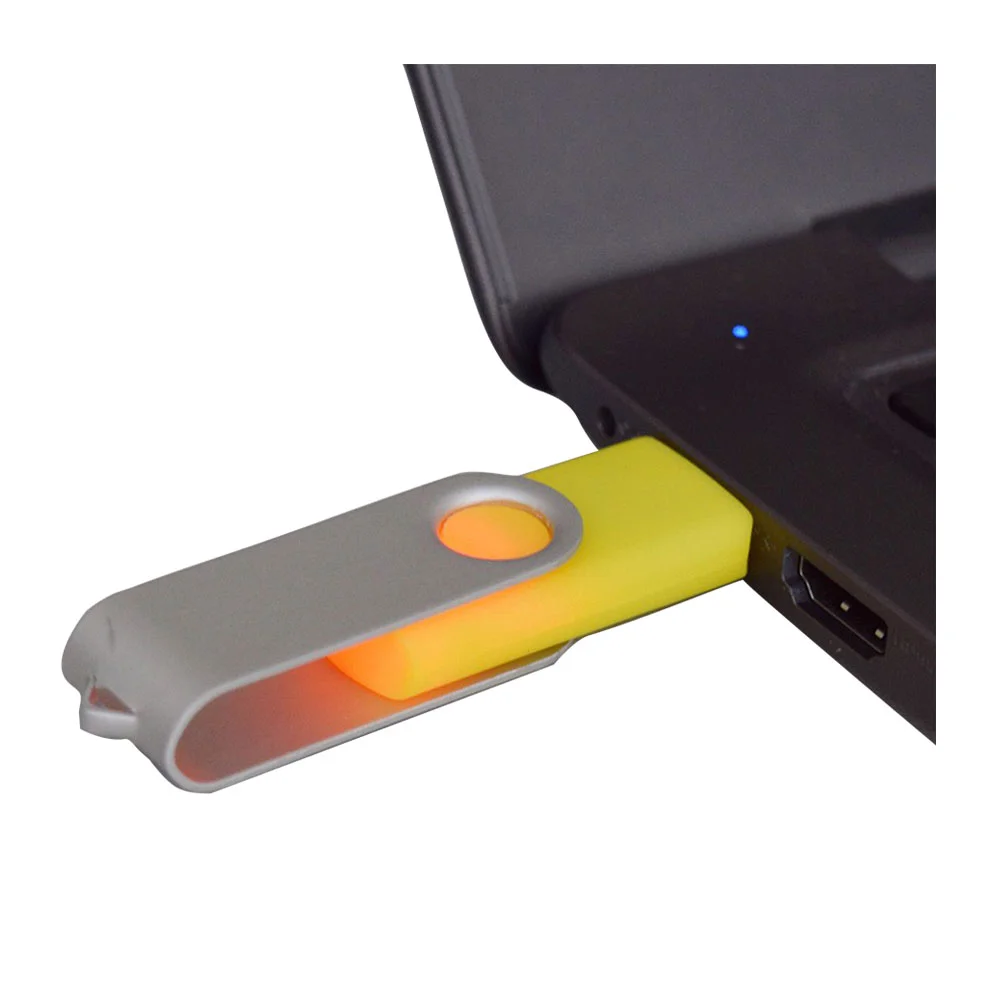 Флешка Пластиковая Твистер \Twister\ S215 желтый 4 Гб - фото 7