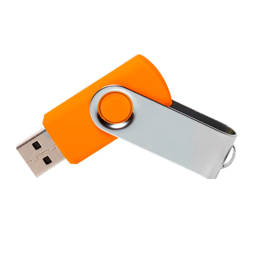 Флешка Пластиковая Твистер \Twister\ S215 оранжевый 4 Гб - фото 3