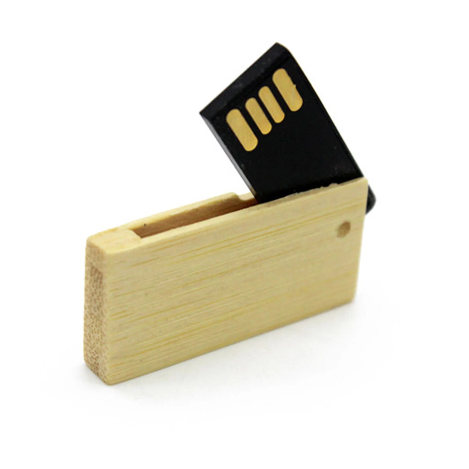 Флешка Деревянная Твистер Микро Twister Micro Wood F216 бежевый 32 Гб
