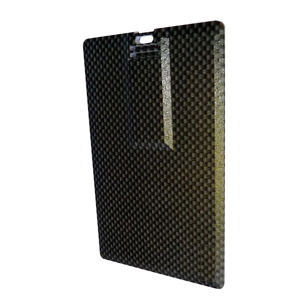 Флешка Карбоновая Визитка Business Card Carbon L222 черный 2 Гб - фото 4