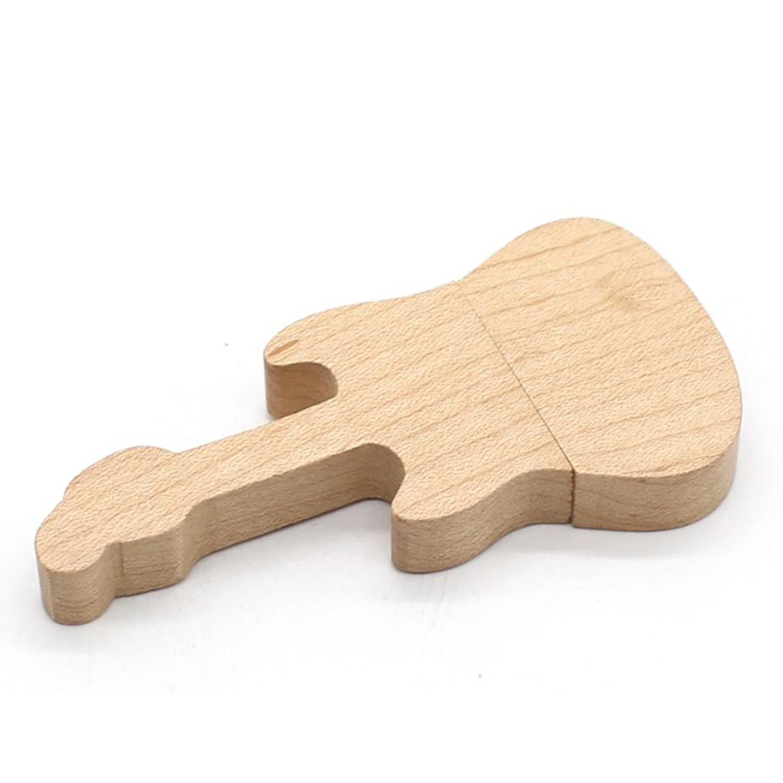 Флешка Деревянная Электрогитара Guitar Electric F309 бежевый 256 Гб - фото 2