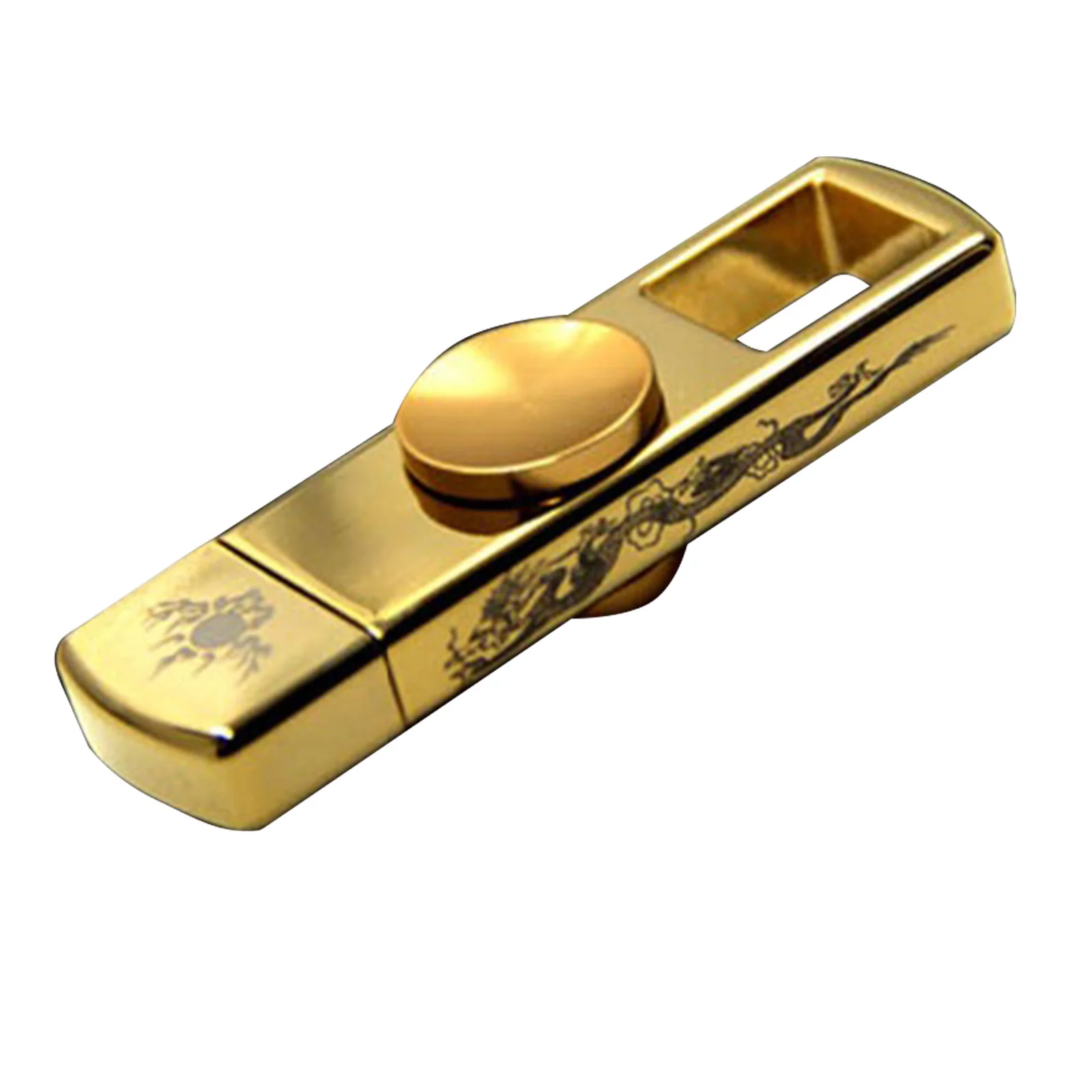 Флешка Металлический Спиннер Торито Torito Spinner R225 золотой 64 Гб - фото 4