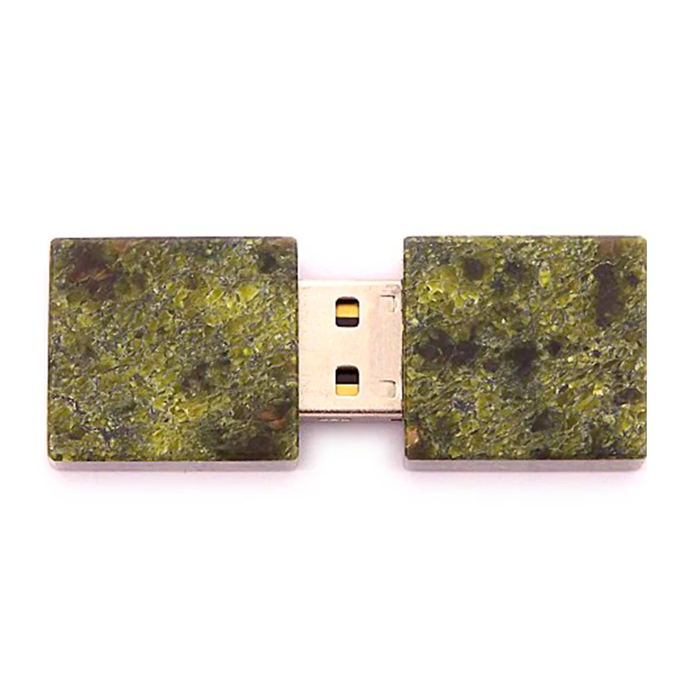 Флешка Каменная Змеевик Serpentine Stone S G227 зеленая 16 Гб - фото 4