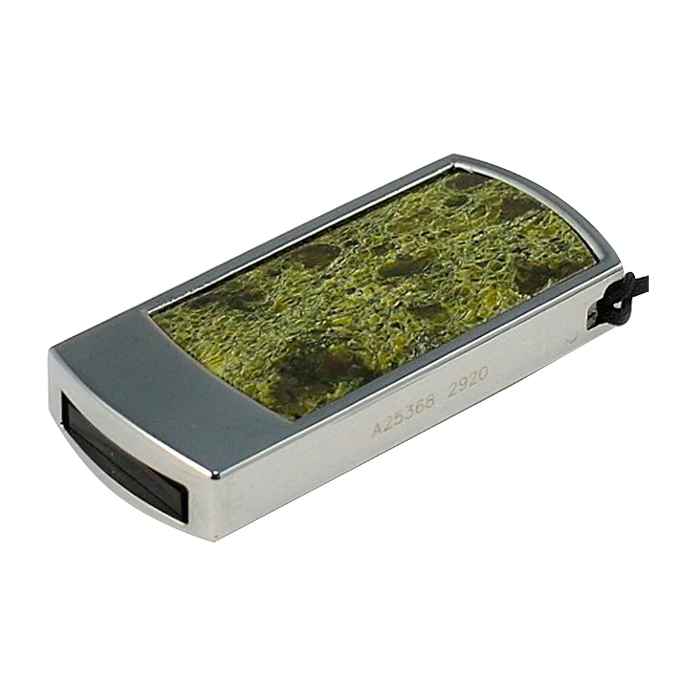 Флешка Каменная Змеевик Serpentine Stone N G227 желтая 1 Гб - фото 1