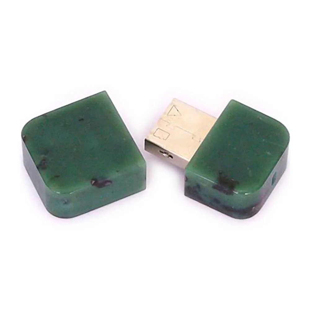 Флешка Каменная Змеевик Serpentine Stone Z G227 зеленая 2 ТБ - фото 2