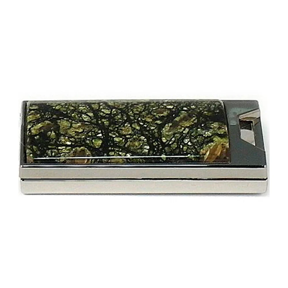 Флешка Каменная Змеевик Serpentine Stone F G227 зеленая 4 Гб - фото 4