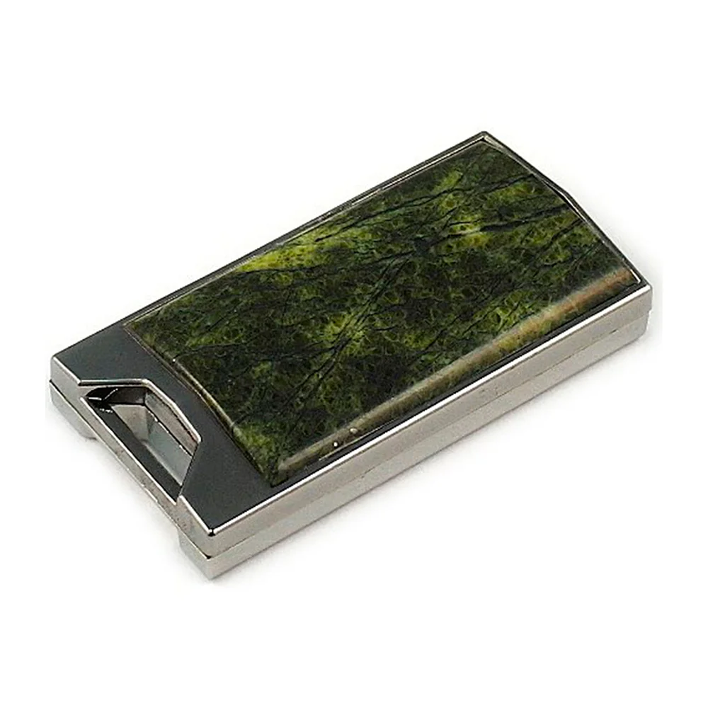 Флешка Каменная Змеевик Serpentine Stone B G227 зеленая 4 Гб - фото 1
