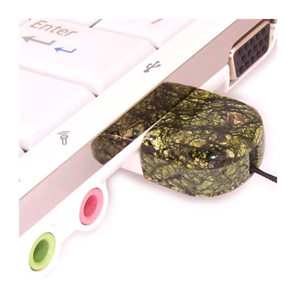 Флешка Каменная Змеевик Serpentine Stone T G227 коричневая 128 Гб - фото 5