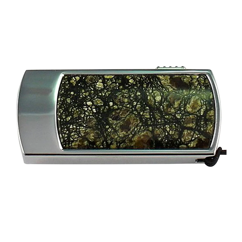 Флешка Каменная Змеевик Serpentine Stone H G227 коричневая 128 Гб - фото 5