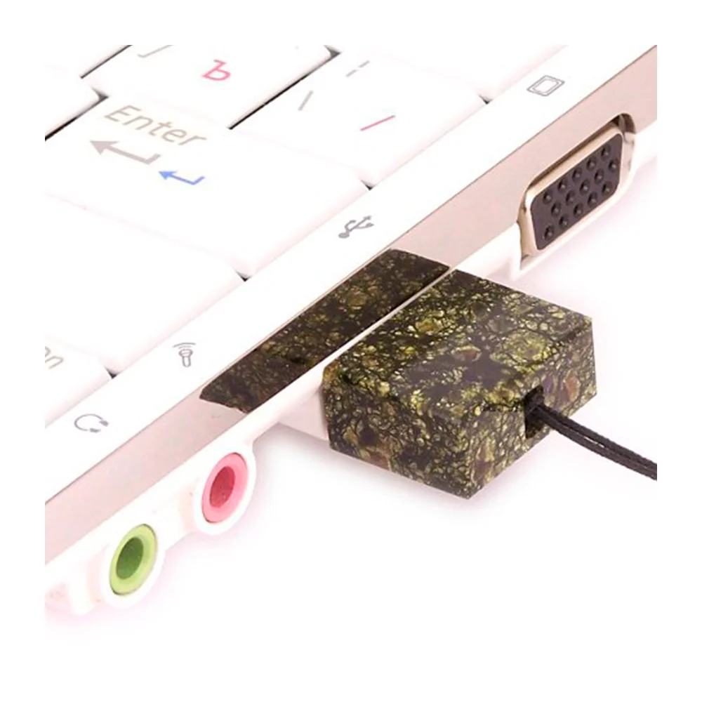 Флешка Каменная Змеевик Serpentine Stone P G227 коричневая 64 Гб - фото 6