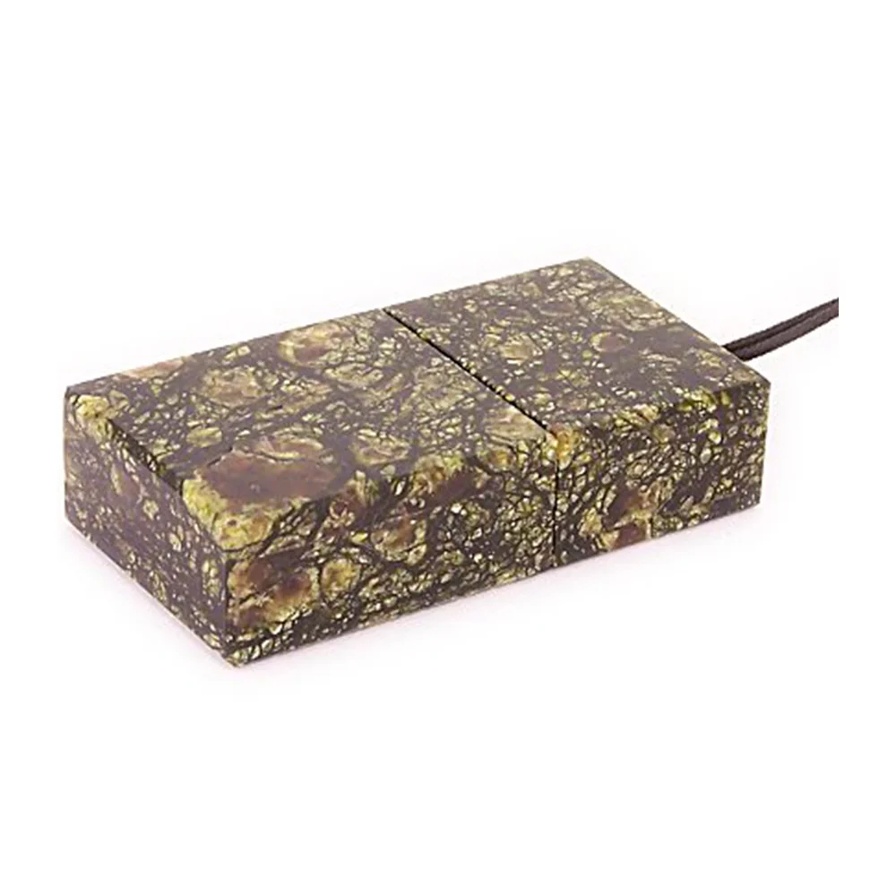 Флешка Каменная Змеевик Serpentine Stone P G227 коричневая 128 Гб - фото 1