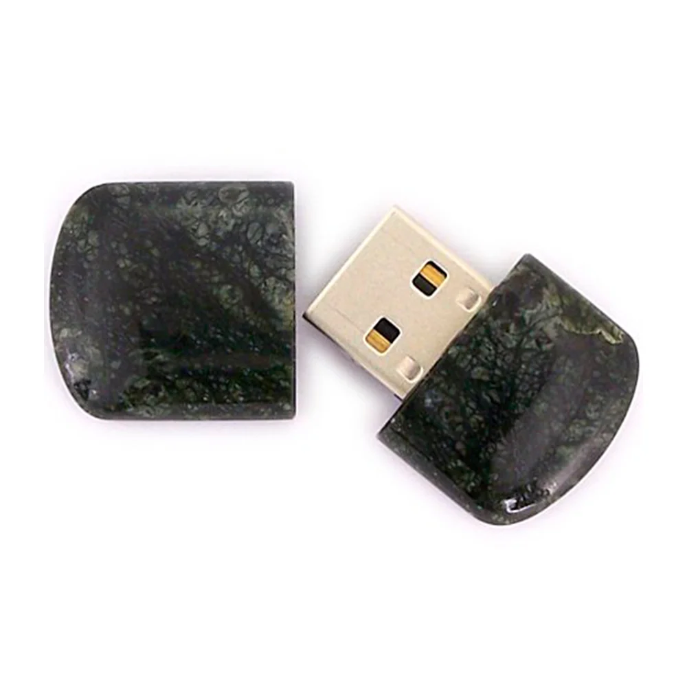 Флешка Каменная Змеевик Serpentine Stone X G227 черная 2 Гб - фото 4
