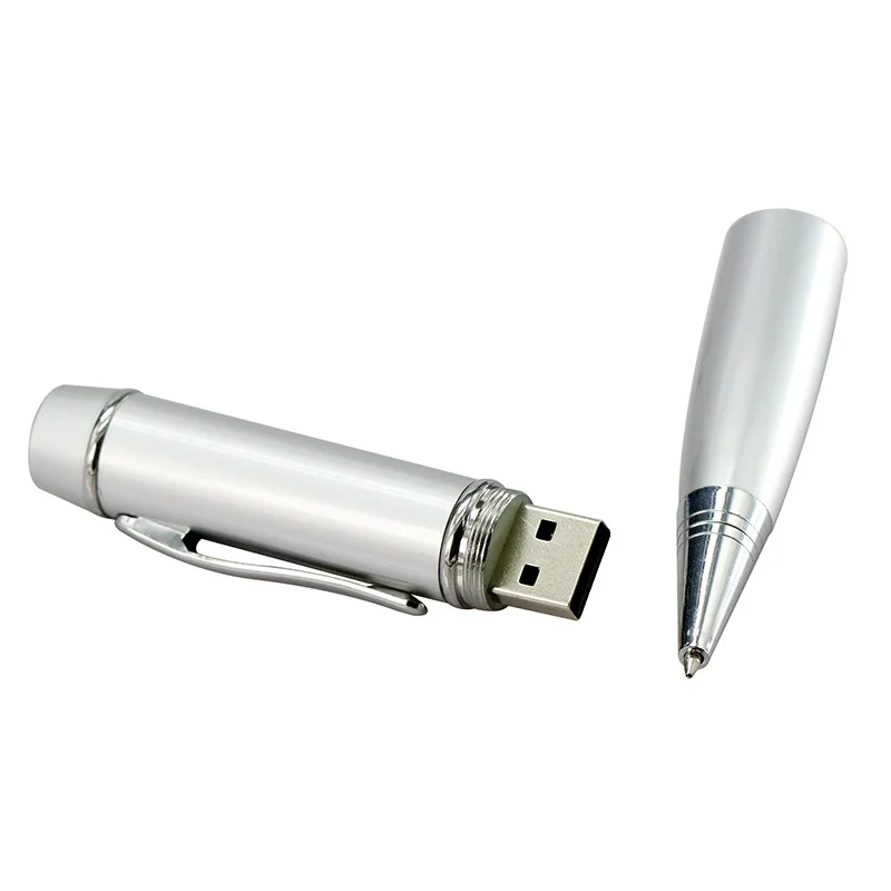 Флешка Металлическая Ручка Тектум Tectum Pen R232 серебряный 4 Гб - фото 2