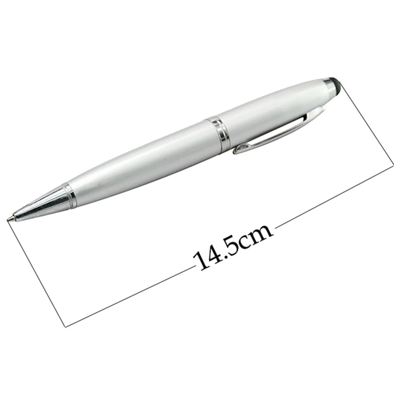 Флешка Металлическая Ручка Стилус Pen Stylus R234 серебряный 1 Гб - фото 3