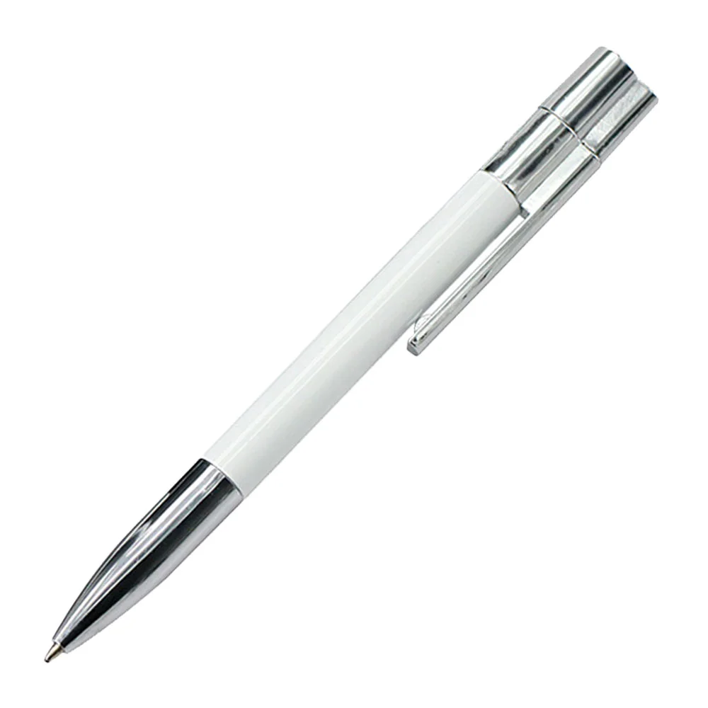 Флешка Пластиковая Ручка Бактрон Bactron Pen S235 белый 1 Гб - фото 1