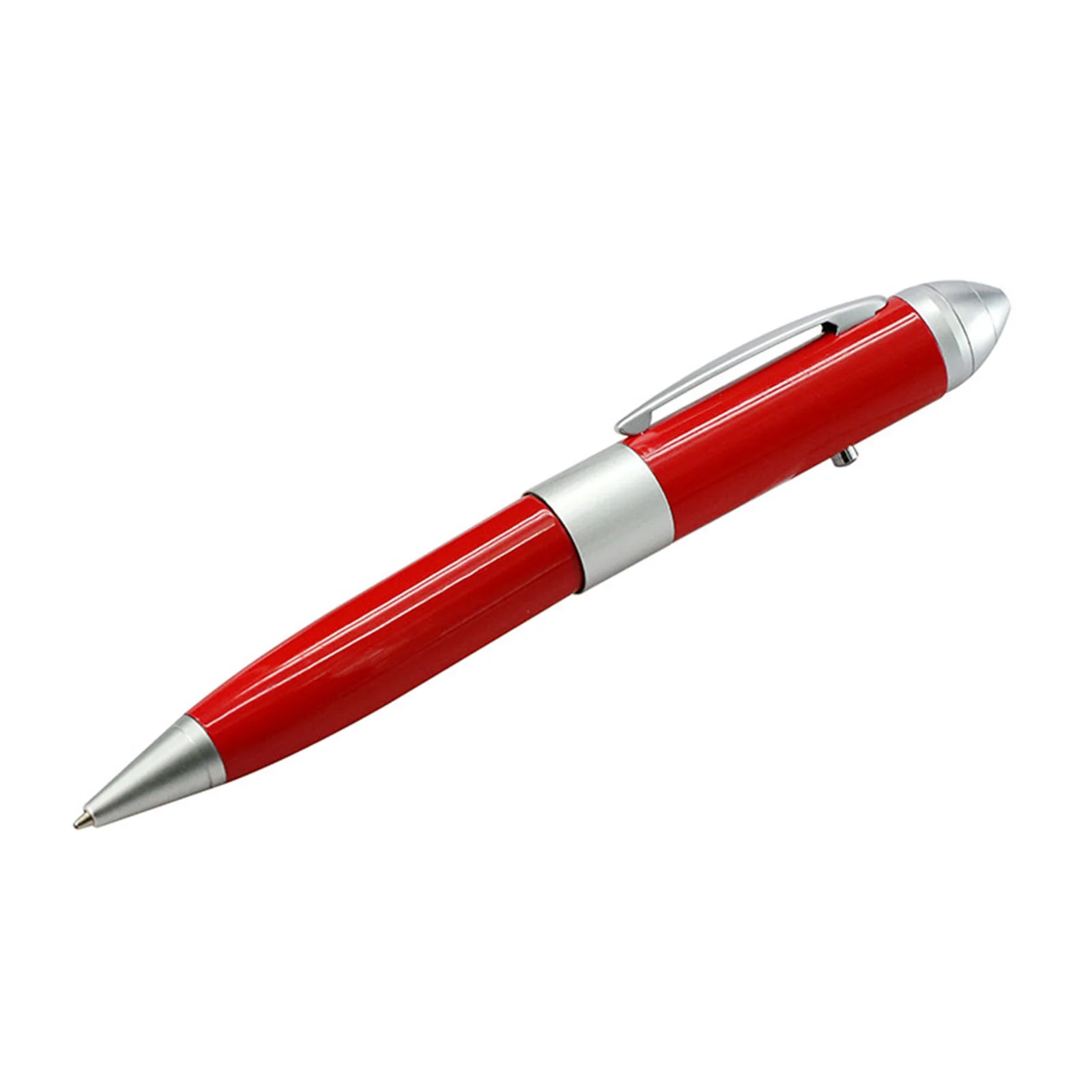Флешка Металлическая Ручка Лазерная указка Конус Laser Conus Pen R236 красный 1 Гб - фото 5