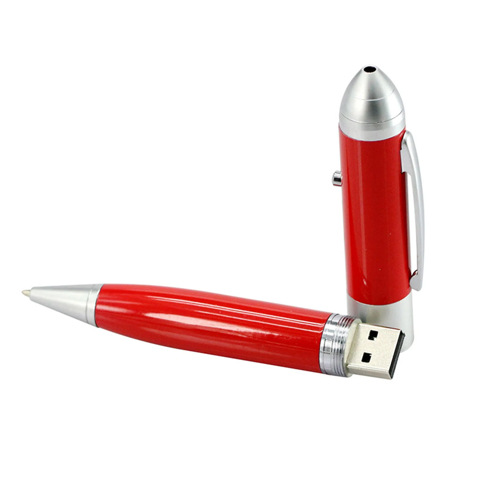 Флешка Металлическая Ручка Лазерная указка Конус Laser Conus Pen R236 красный 8 Гб - фото 4