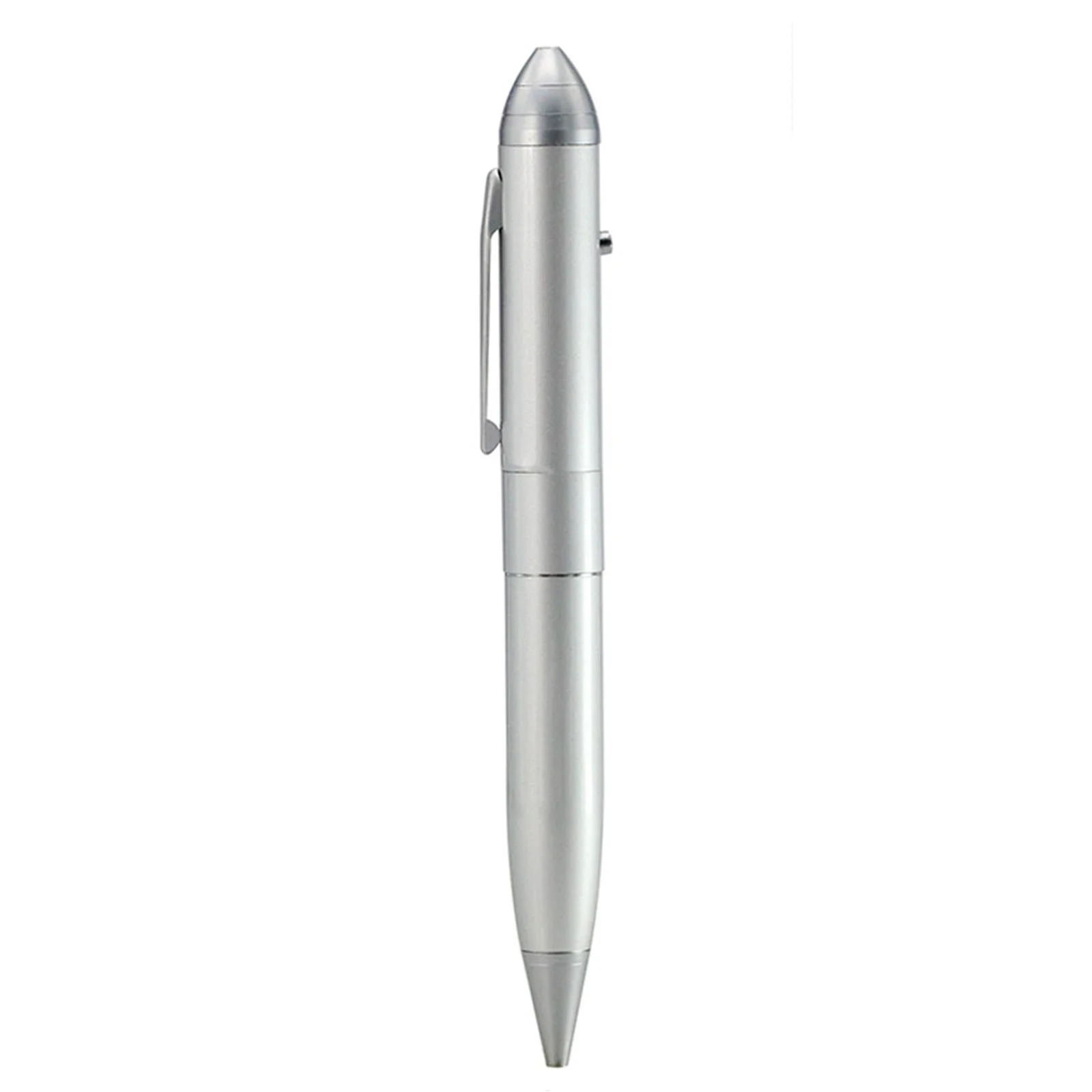 Флешка Металлическая Ручка Лазерная указка Конус Laser Conus Pen R236 серебряный 256 Гб - фото 1