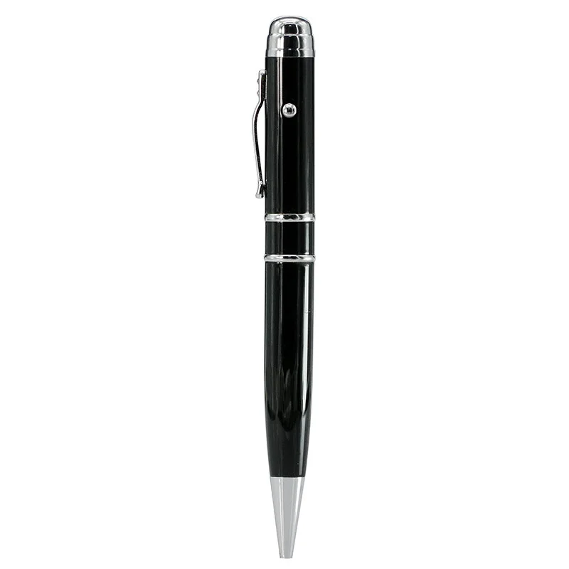 Флешка Металлическая Ручка Лазерная указка Диплус Laser Diploos Pen R237 черный 4 Гб - фото 1
