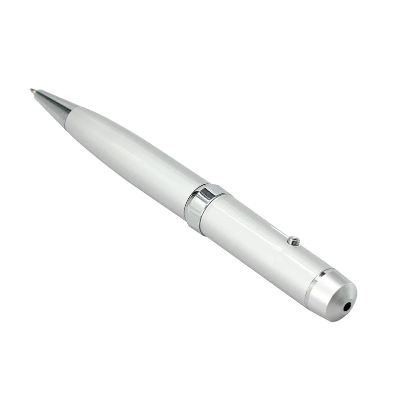 Флешка Металлическая Ручка Лазерная указка Кустис Laser Kystis Pen R238 серебристая 2 Гб - фото 2