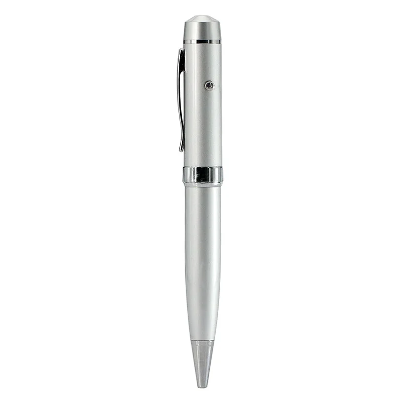 Флешка Металлическая Ручка Лазерная указка Кустис Laser Kystis Pen R238 серебристая 512 Гб - фото 1