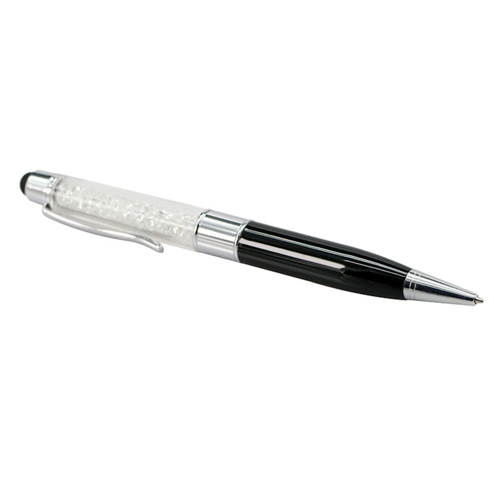 Флешка Металлическая Ручка Стилус Кристалл Pen Stylus Crystal R239 черный 4 Гб - фото 4