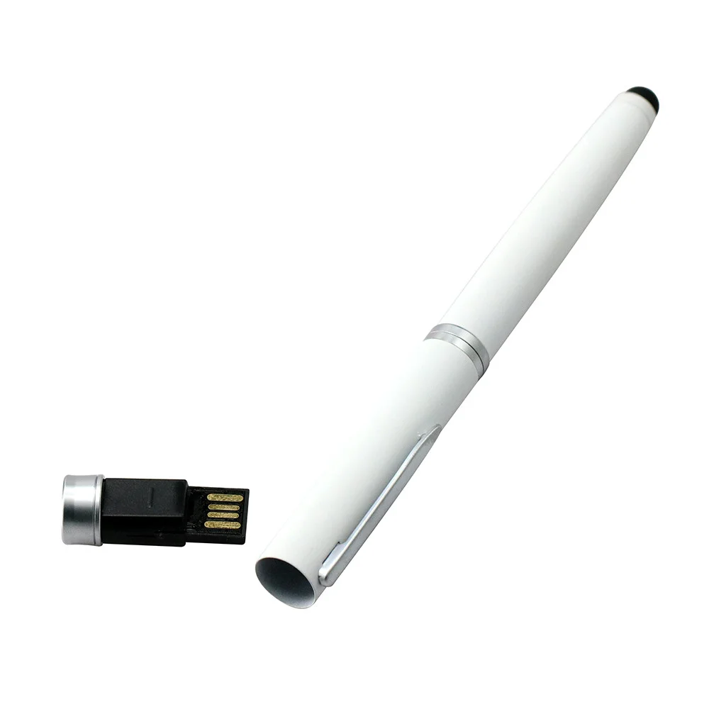 Флешка Металлическая Ручка Стилус Актис Pen Stylus Actis R241 белый 32 Гб - фото 6